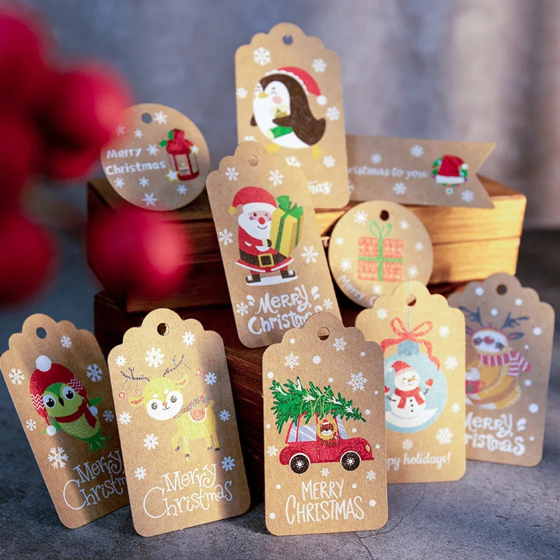 Merry Christmas Kraft Paper Tags