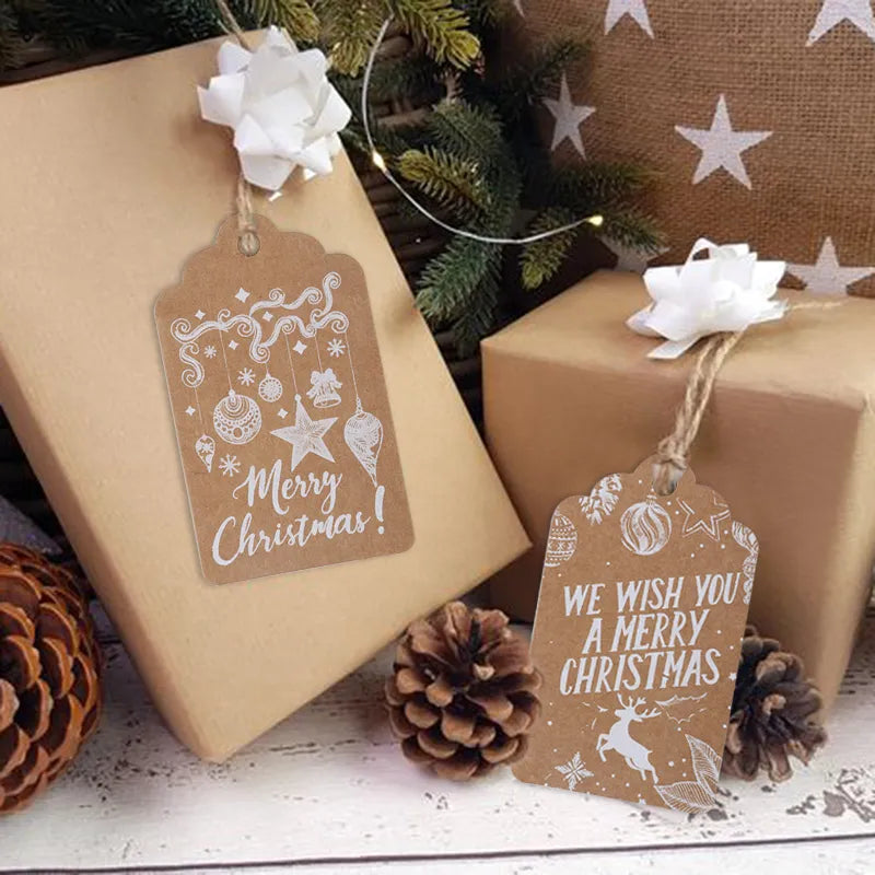 Merry Christmas Kraft Paper Tags