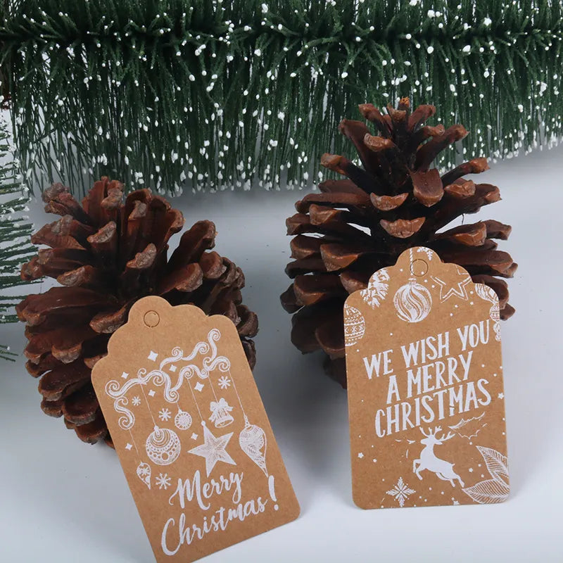 Merry Christmas Kraft Paper Tags