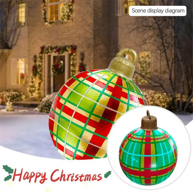 60cm Outdoor Inflatable Decorated Christmas Ball