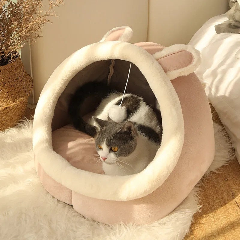 Cozy Warm Basket Sleeping Pet Bed