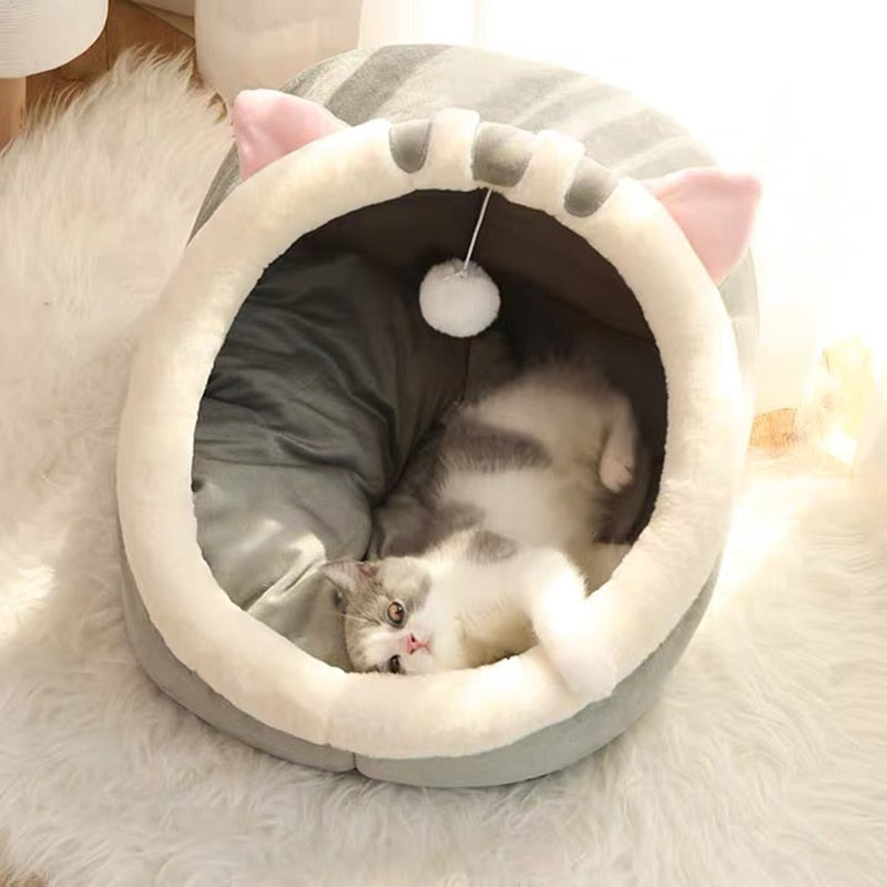 Cozy Warm Basket Sleeping Pet Bed