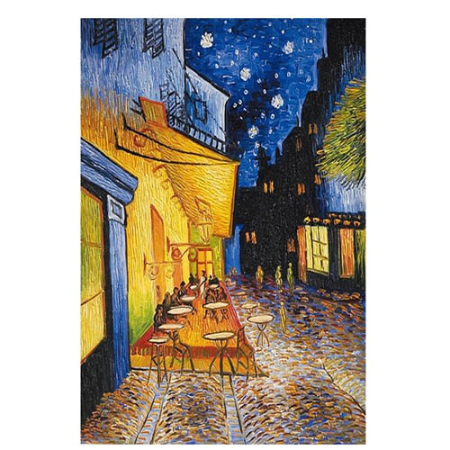 Famous Van Gogh Cafe Terrace Oil Canvas Posters - Catchy Goods® 