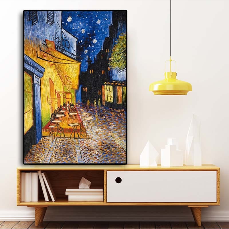 Famous Van Gogh Cafe Terrace Oil Canvas Posters - Catchy Goods® 