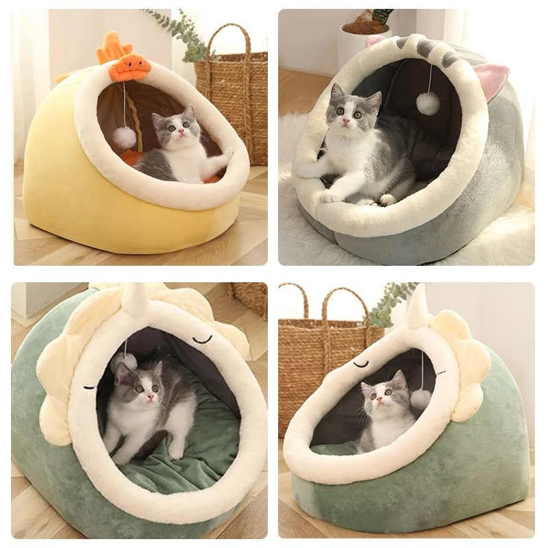 Cozy Warm Basket Sleeping Pet Bed