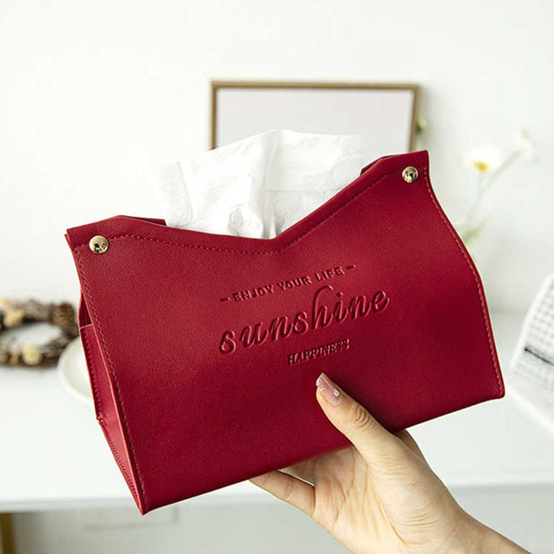 Leather Tissue Box  Home Living Room Decoration - Catchy Goods® 