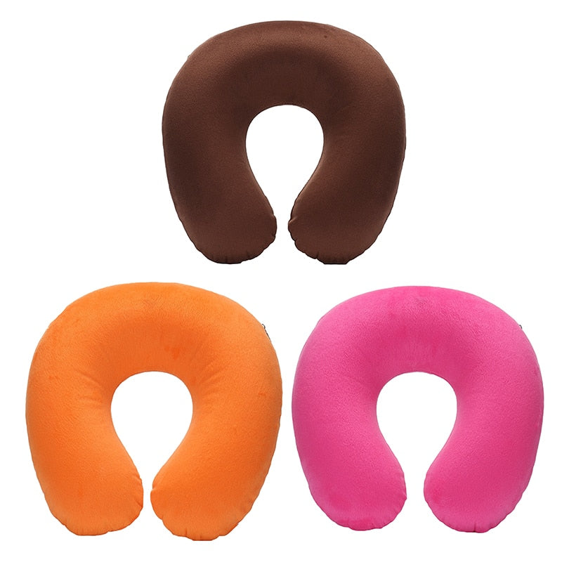 U-shaped Inflatable Travel Neck Pillow