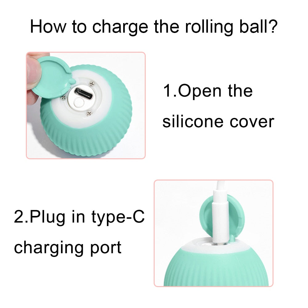 Smart Electric Automatic Rolling  Cat Ball - Catchy Goods® 