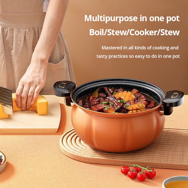 5L Pumpkin Micro Pressure Non-Stick Pot - Catchy Goods® 