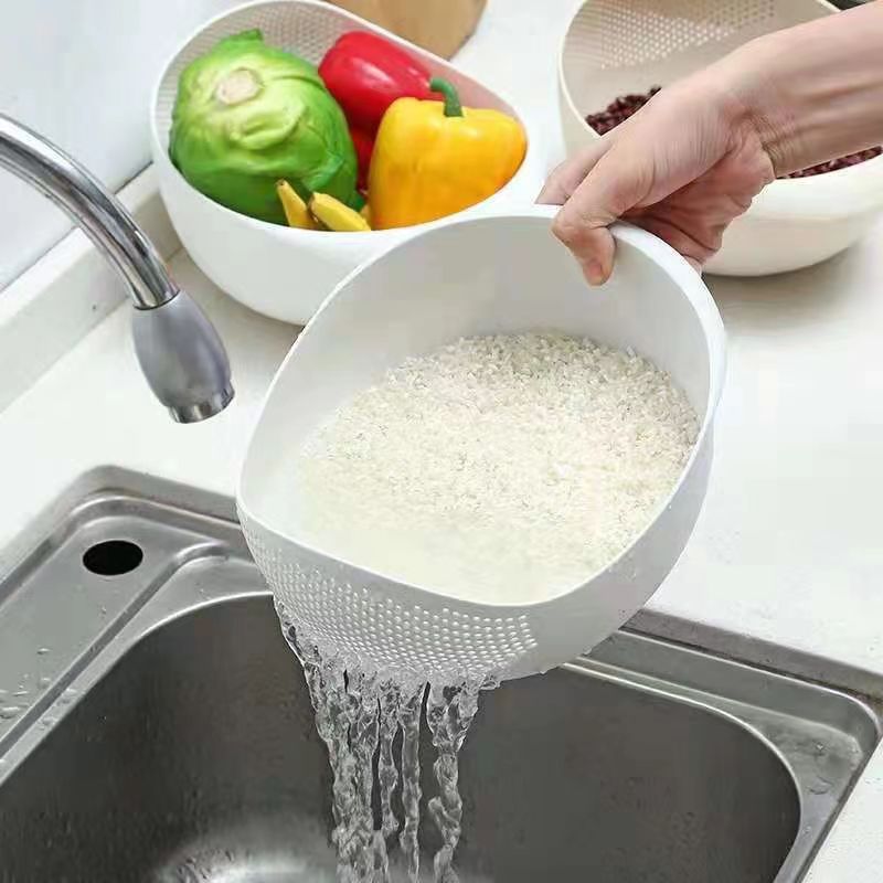 Rice Sieve Plastic Colander Kitchen Drain Basket - Catchy Goods® 