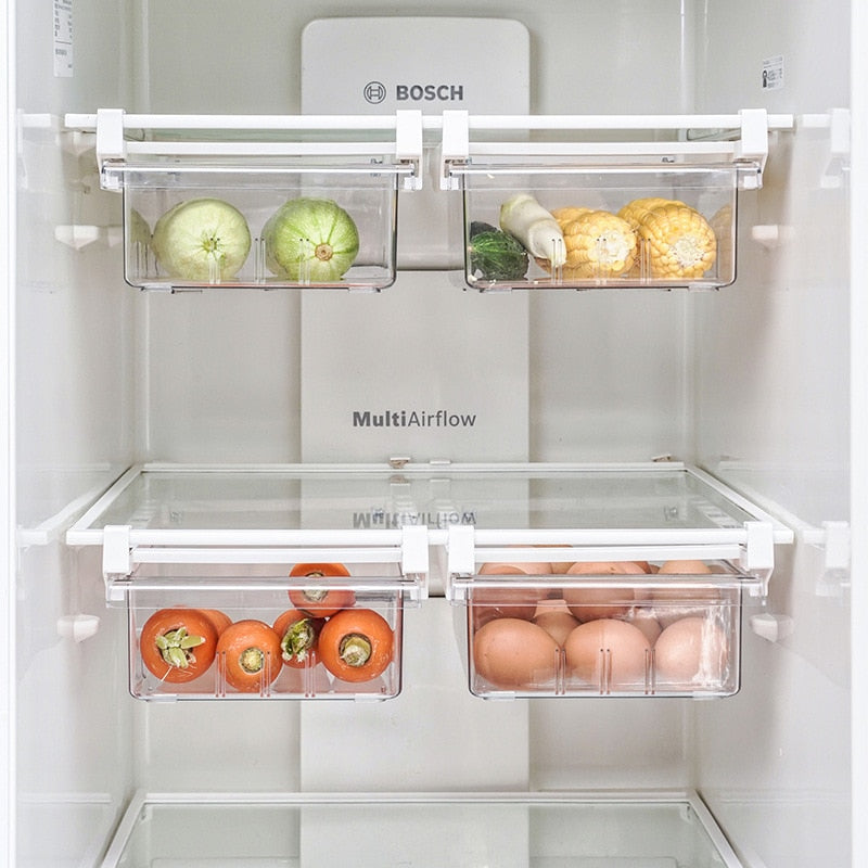 Plastic Clear Fruit Food Storage Box Fridge Organizer - Catchy Goods® 