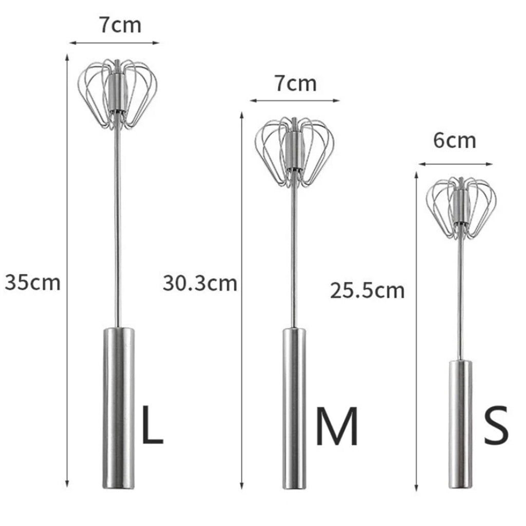 Semi-automatic Stainless Steel Manual Hand Mixer - Catchy Goods® 