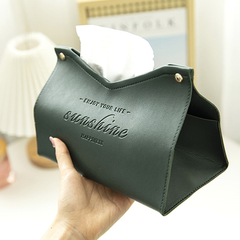 Leather Tissue Box  Home Living Room Decoration - Catchy Goods® 