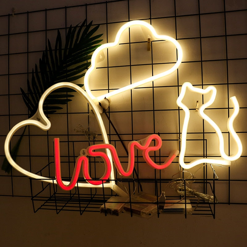 LED Neon Night Light Wall Decoration Art - Catchy Goods® 