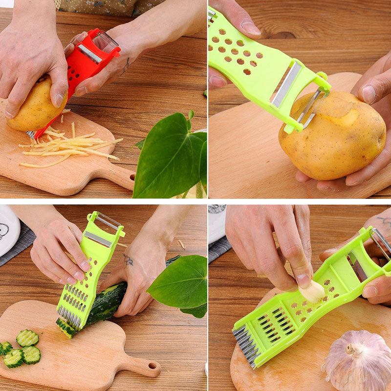 Stainless Steel Vegetable Cutter Peeler Kitchen Gadgets - Catchy Goods® 