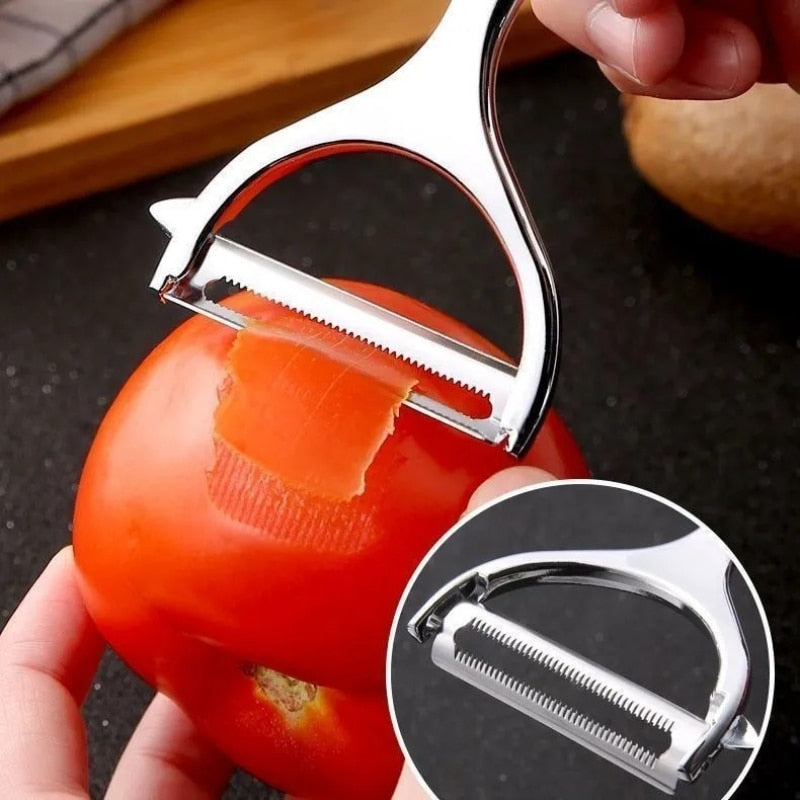 Stainless Steel Vegetable Cutter Peeler Kitchen Gadgets - Catchy Goods® 