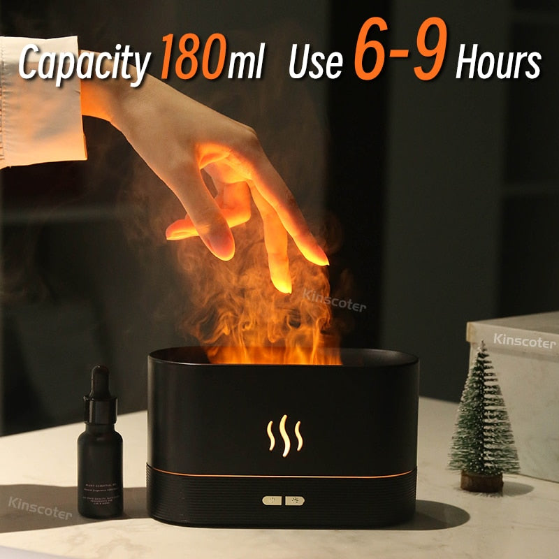 Ultrasonic Cool Mist Flame Air Humidifier - Catchy Goods® 