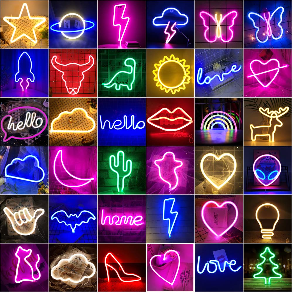 LED Neon Night Light Wall Decoration Art - Catchy Goods® 