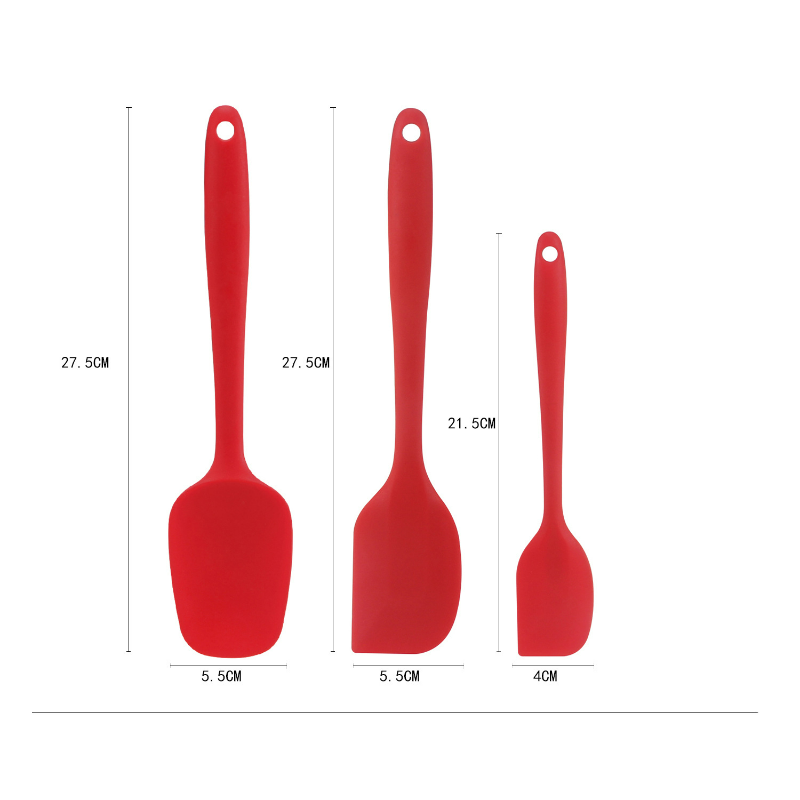 Silicone Non-Stick Heat-Resistant Spatula Set