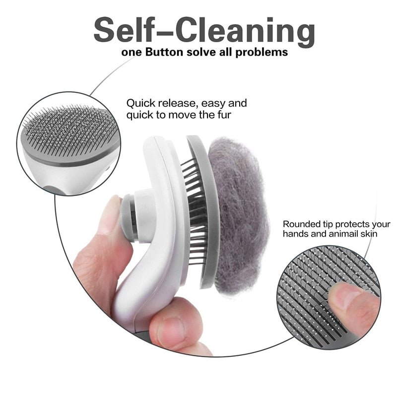 Stainless Steel Hair Removal Pet Brush - Catchy Goods® 