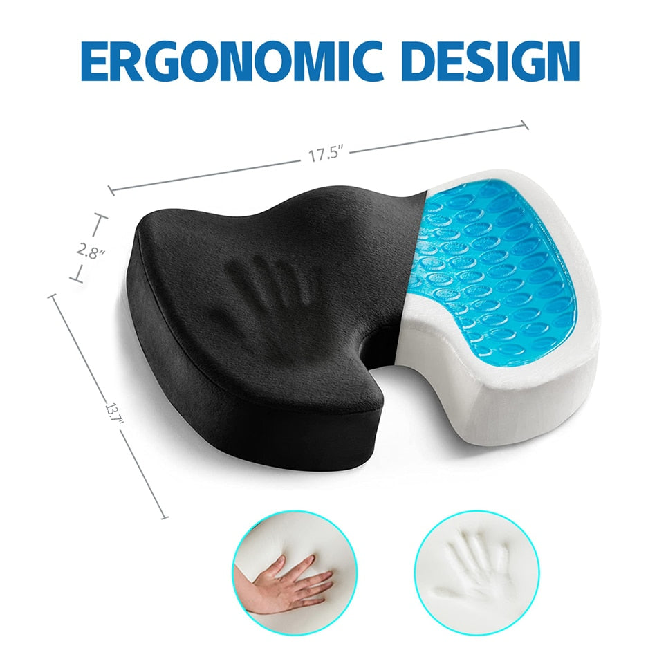 U-shaped Gel Memory Foam  Seat for Long Sitting Office Chair