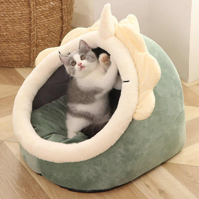 Cozy Warm Basket Sleeping Pet Bed