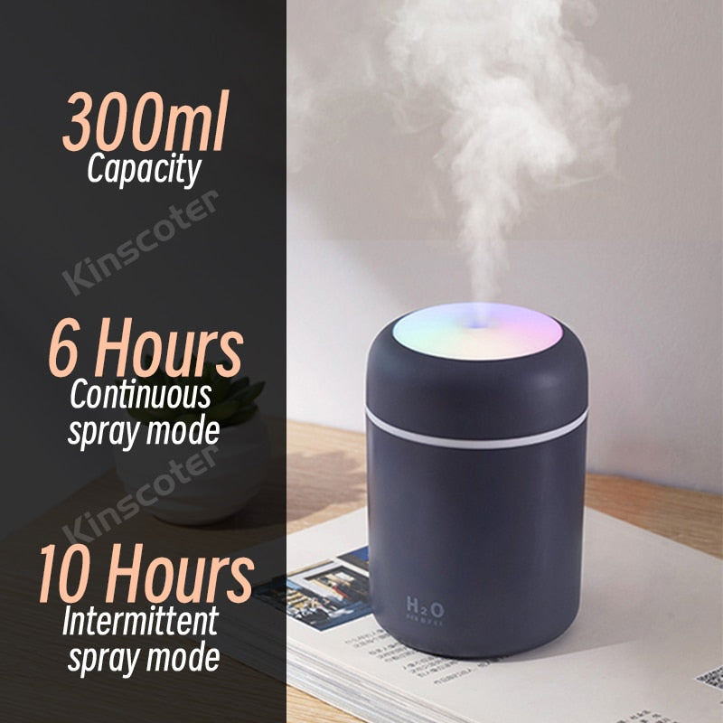 H2O Portable Mini USB Aroma Diffuser Air Humidifier