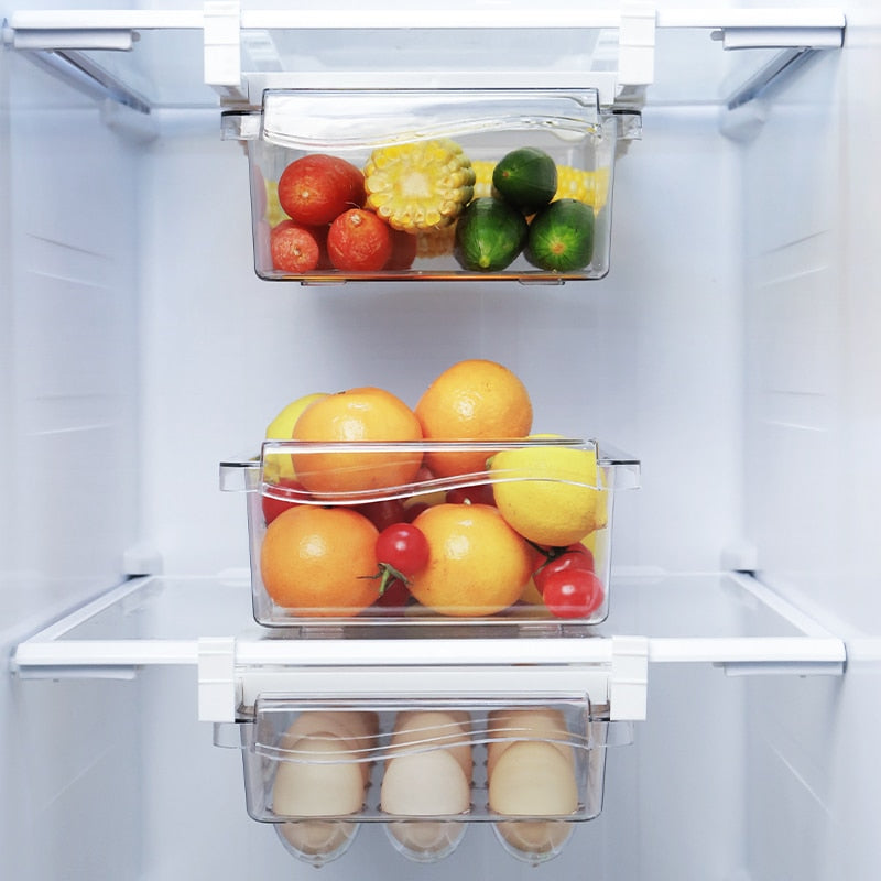 Plastic Clear Fruit Food Storage Box Fridge Organizer - Catchy Goods® 