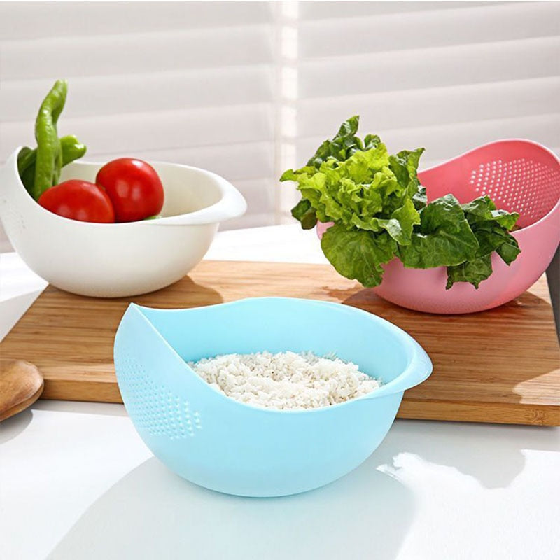 Rice Sieve Plastic Colander Kitchen Drain Basket - Catchy Goods® 