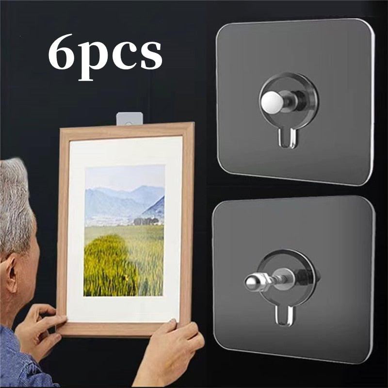 PVC Strong Adhesive Seamless Wall Hook Nails For Posters