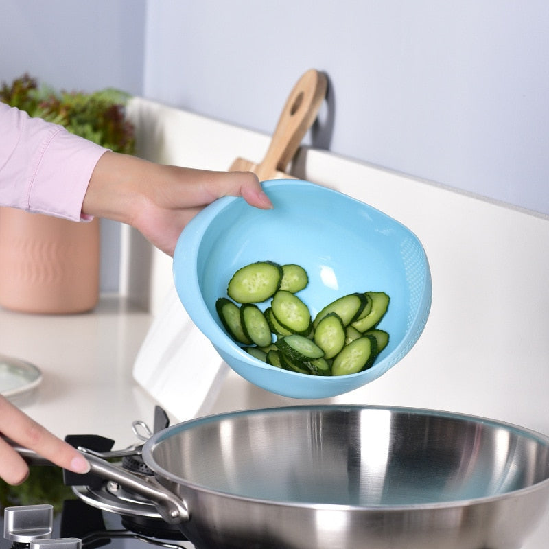 Rice Sieve Plastic Colander Kitchen Drain Basket - Catchy Goods® 