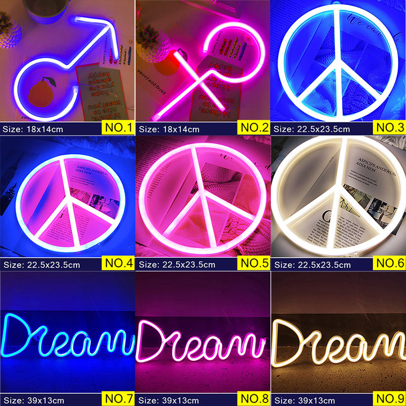 LED Neon Night Light Wall Decoration Art - Catchy Goods® 