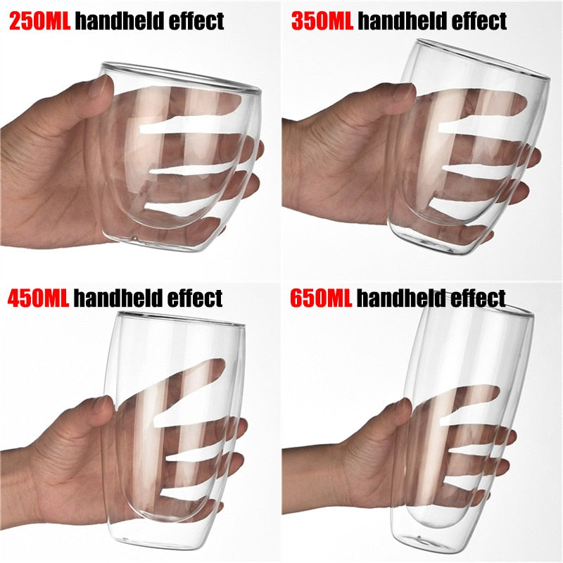 Double Wall High Borosilicate Heat Resistant Glass - Catchy Goods® 