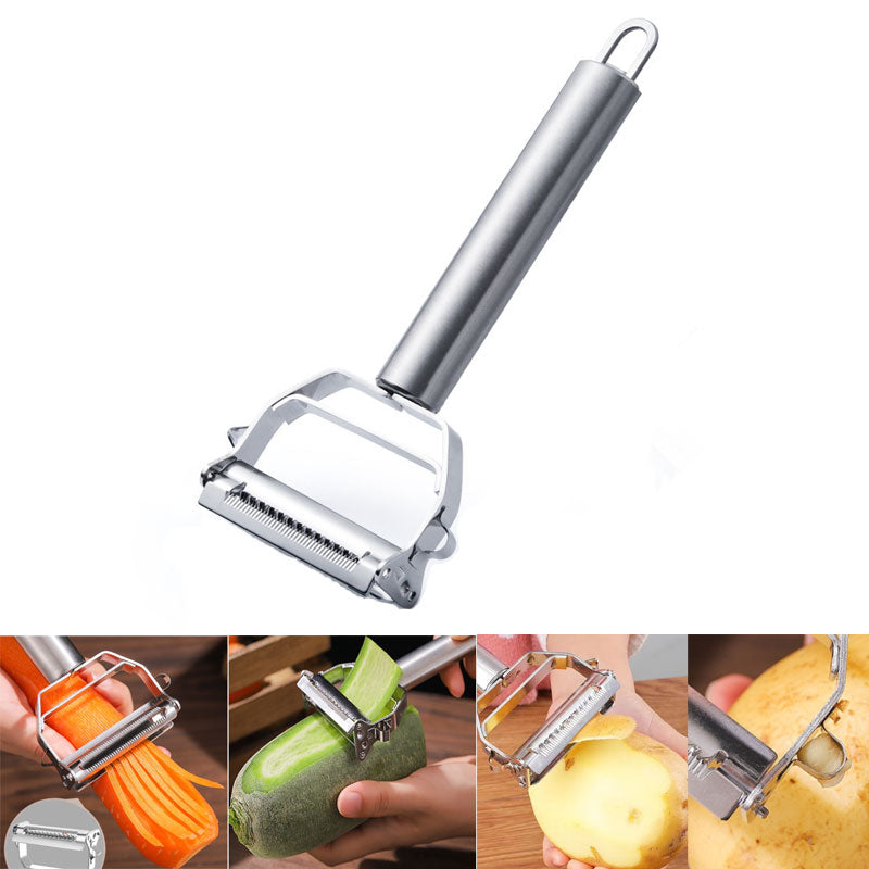 Stainless Steel Vegetable Cutter Peeler Kitchen Gadgets - Catchy Goods® 