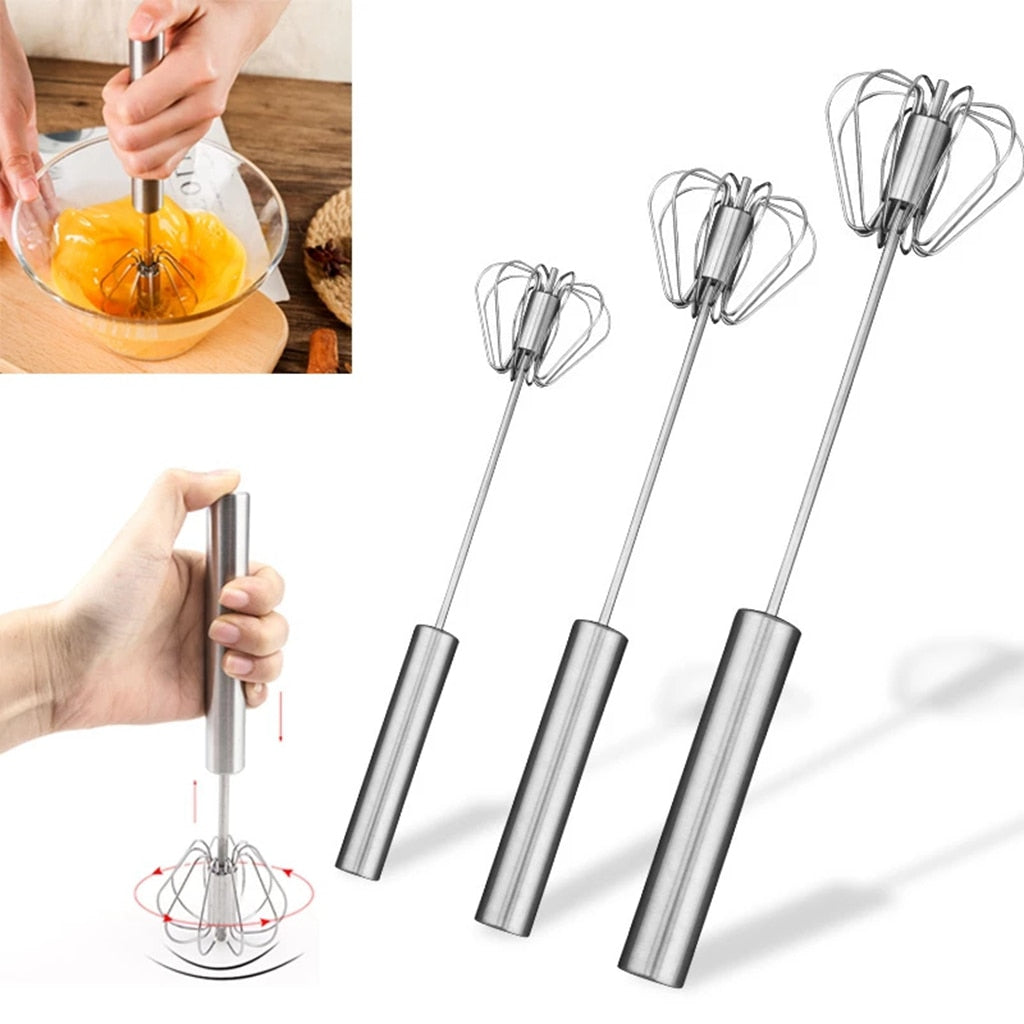 Semi-automatic Stainless Steel Manual Hand Mixer - Catchy Goods® 