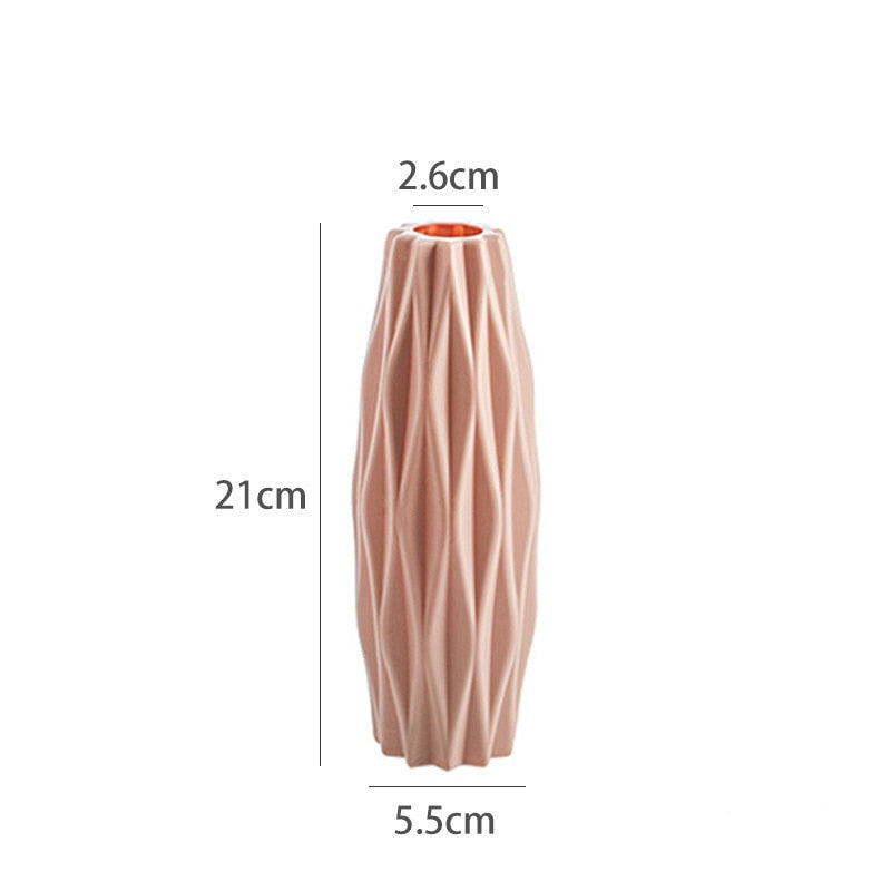 Modern Plastic Flower Vase Home Decor Ornament - Catchy Goods® 