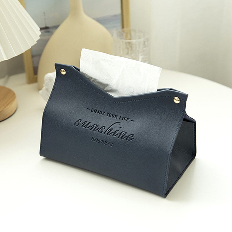 Leather Tissue Box  Home Living Room Decoration - Catchy Goods® 