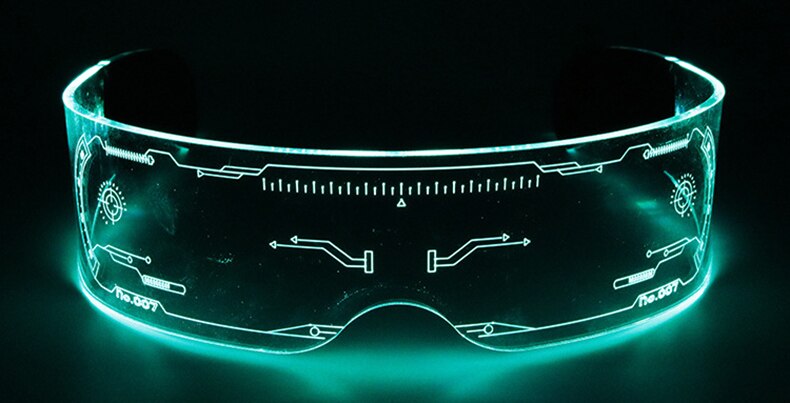 LED Luminous Vintage Punk Glasses