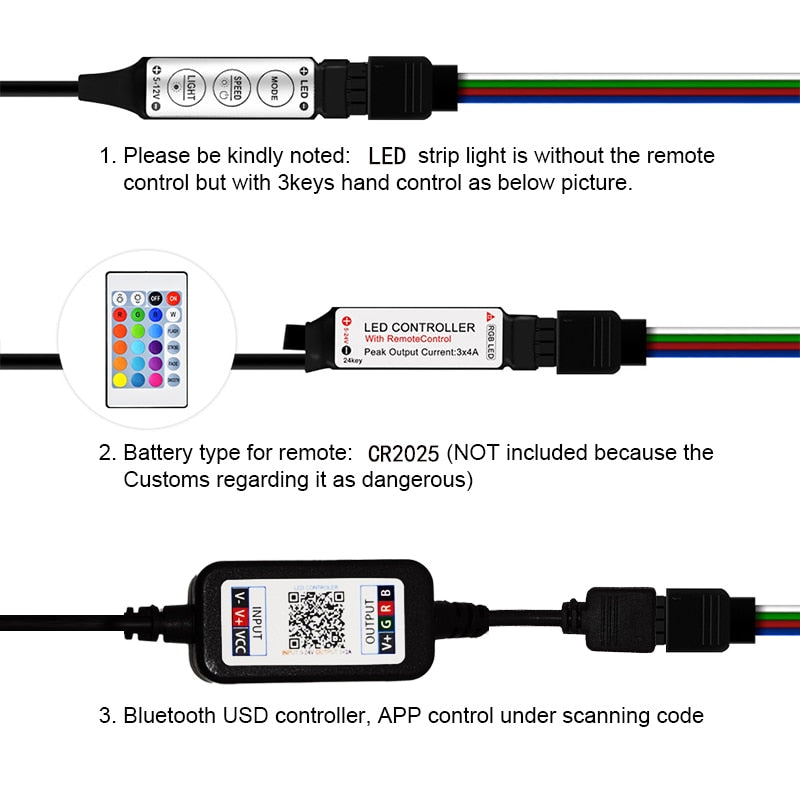 RGB APP Control LED Strip Lights Room Decoration