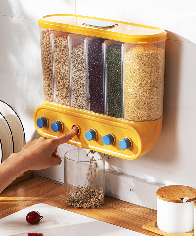 Wall Mounted Food Grain Storage Boxes - Catchy Goods® 