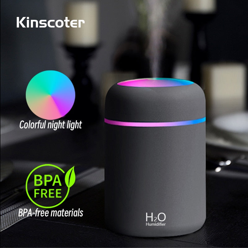 H2O Portable Mini USB Aroma Diffuser Air Humidifier