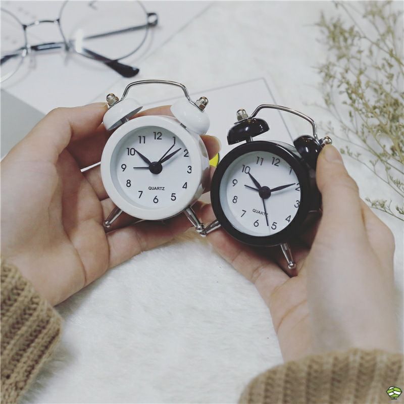 Electronic Cute Mini Metal Round Alarm Clock