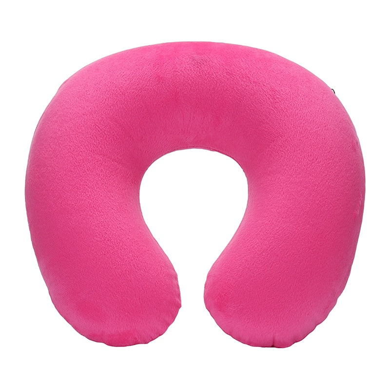 U-shaped Inflatable Travel Neck Pillow