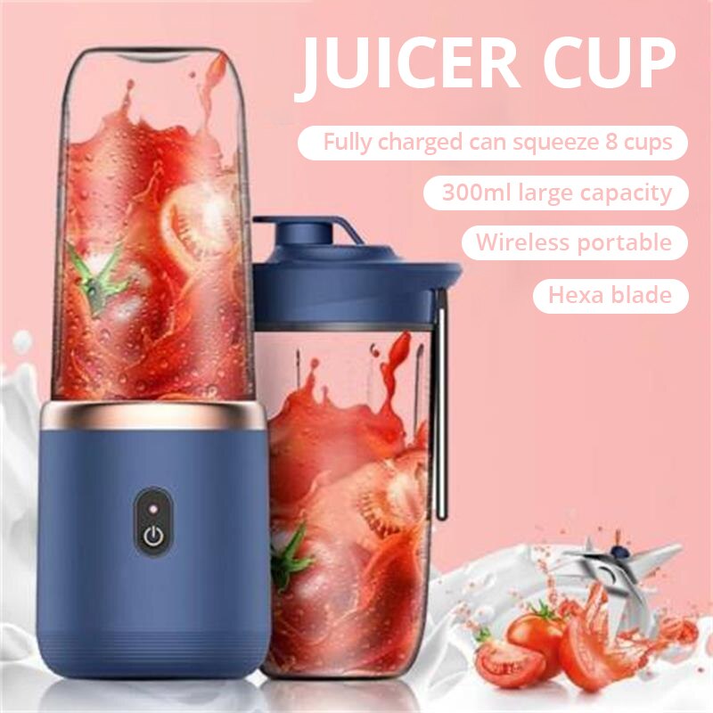 Multifunctional Stainless Steel Portable Electric Juicer Blender