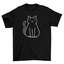 Minimalist cat t-shirt